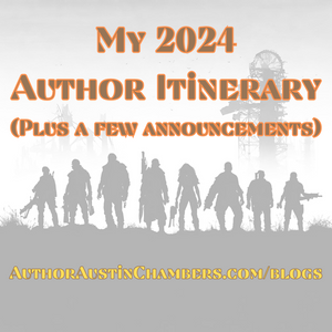 My Author Itinerary for this year (Plus a couple of updates)